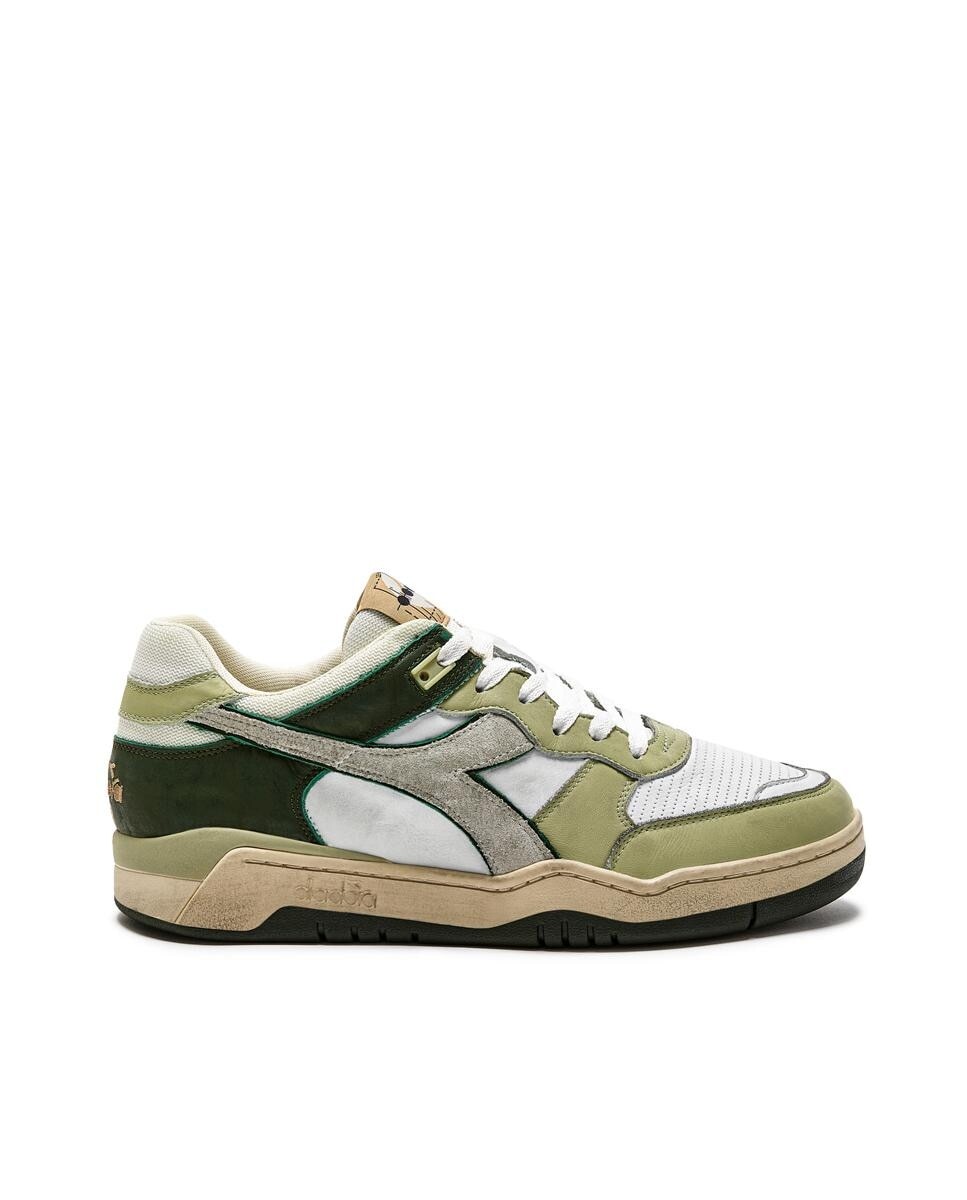 

Кроссовки унисекс с эффектом потертости и шнуровкой Diadora Heritage, зеленый