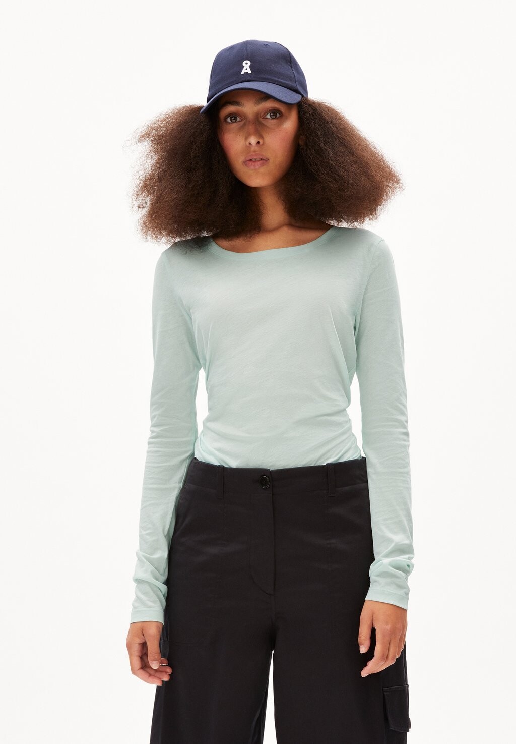 

Топ с длинными рукавами ENRICCAA SOFT ARMEDANGELS, цвет polar green