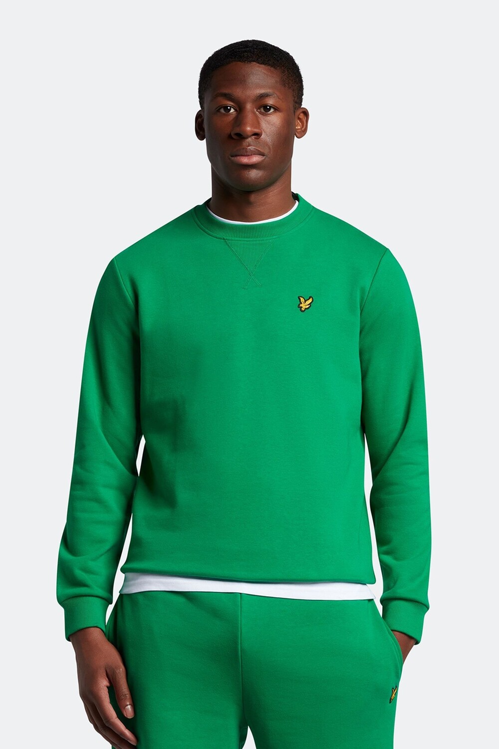 

Зеленый свитшот с круглым вырезом Lyle & Scott, зеленый