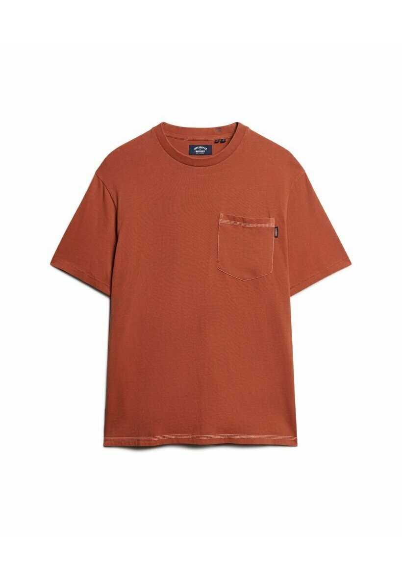 

Базовая футболка CONTRAST STITCH POCKET Superdry, оранжевый