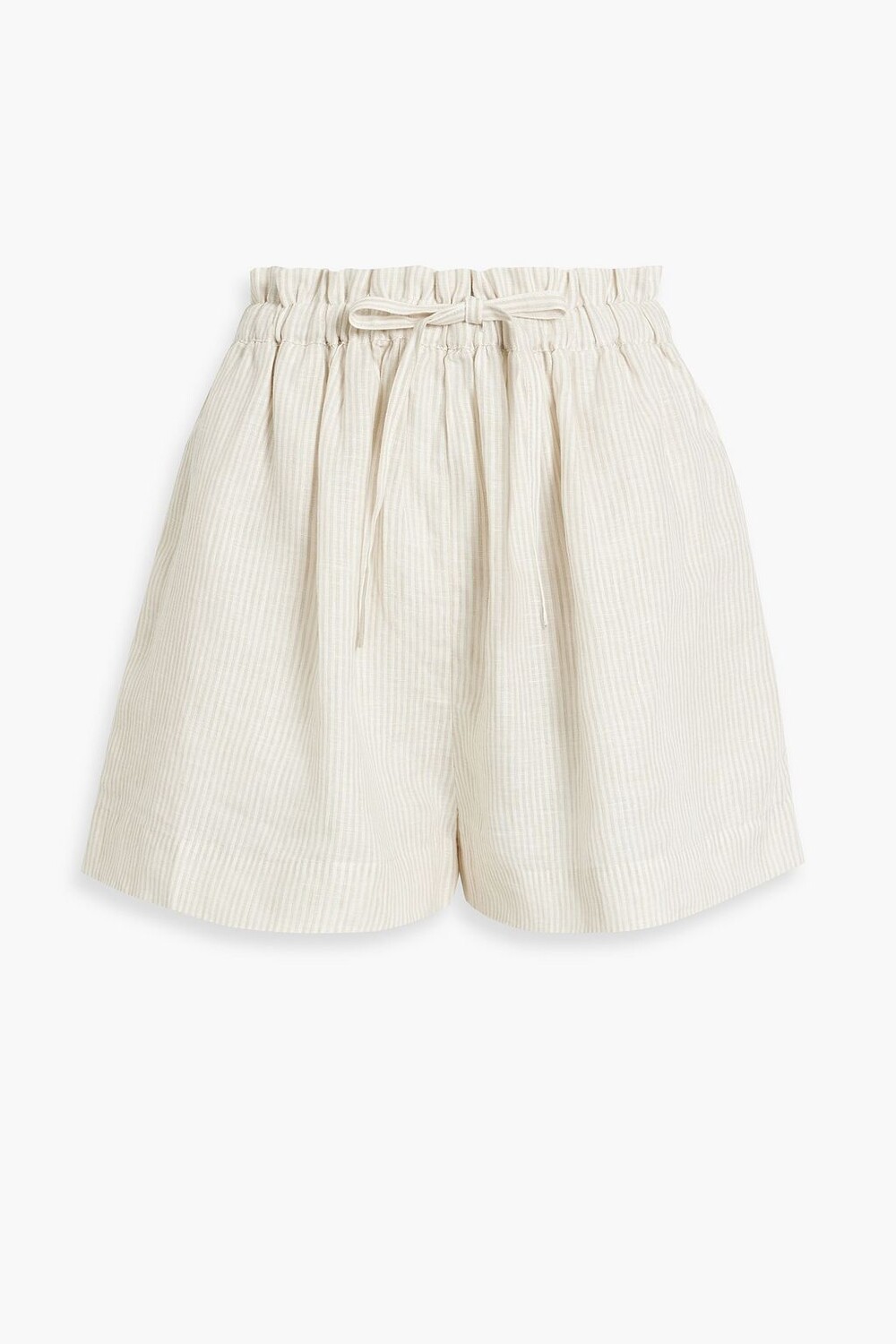 

Льняные шорты Asa в полоску ULLA JOHNSON, бежевый