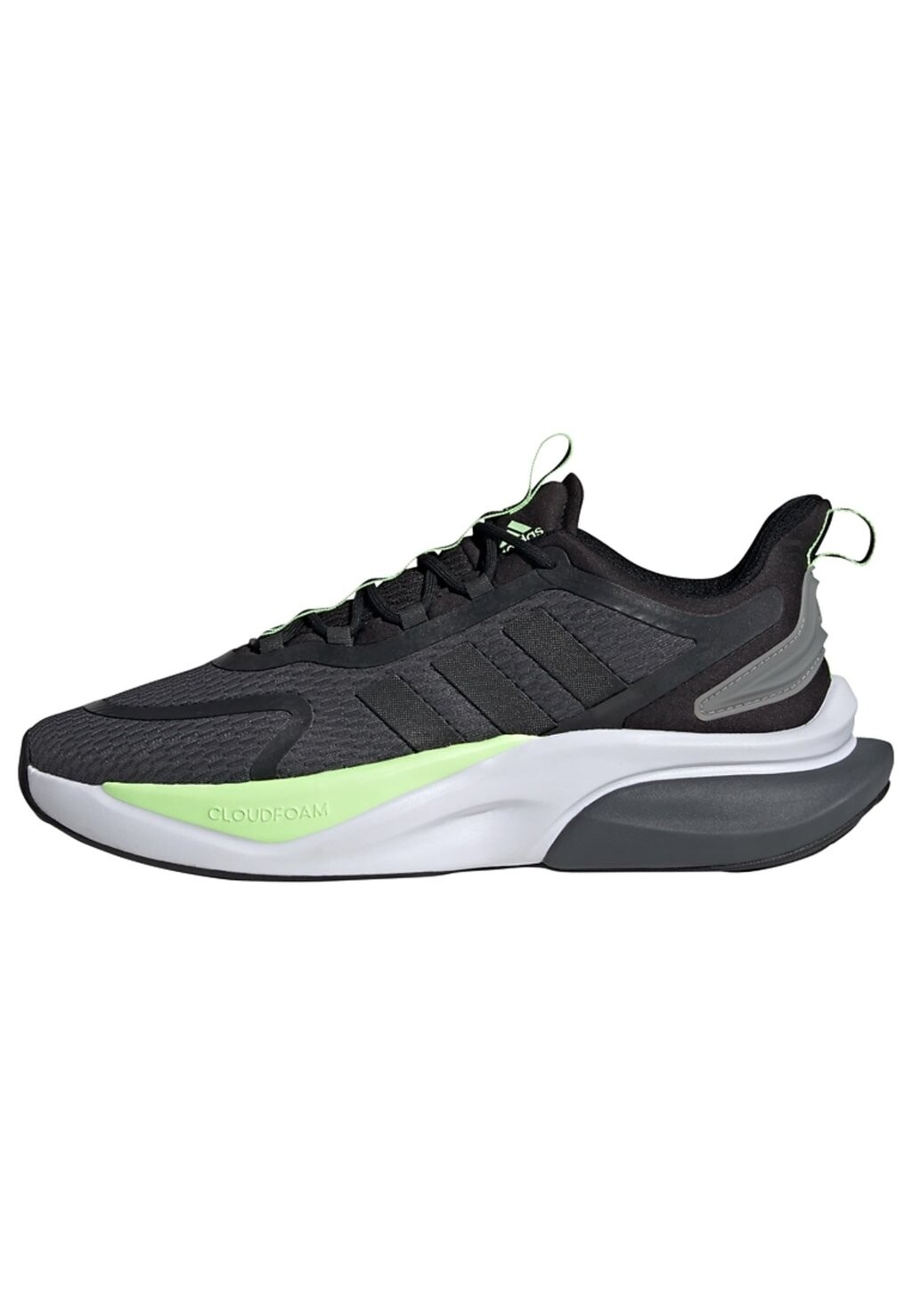 

Низкие кроссовки Alphabounce+ Adidas, цвет grey six core black green spark