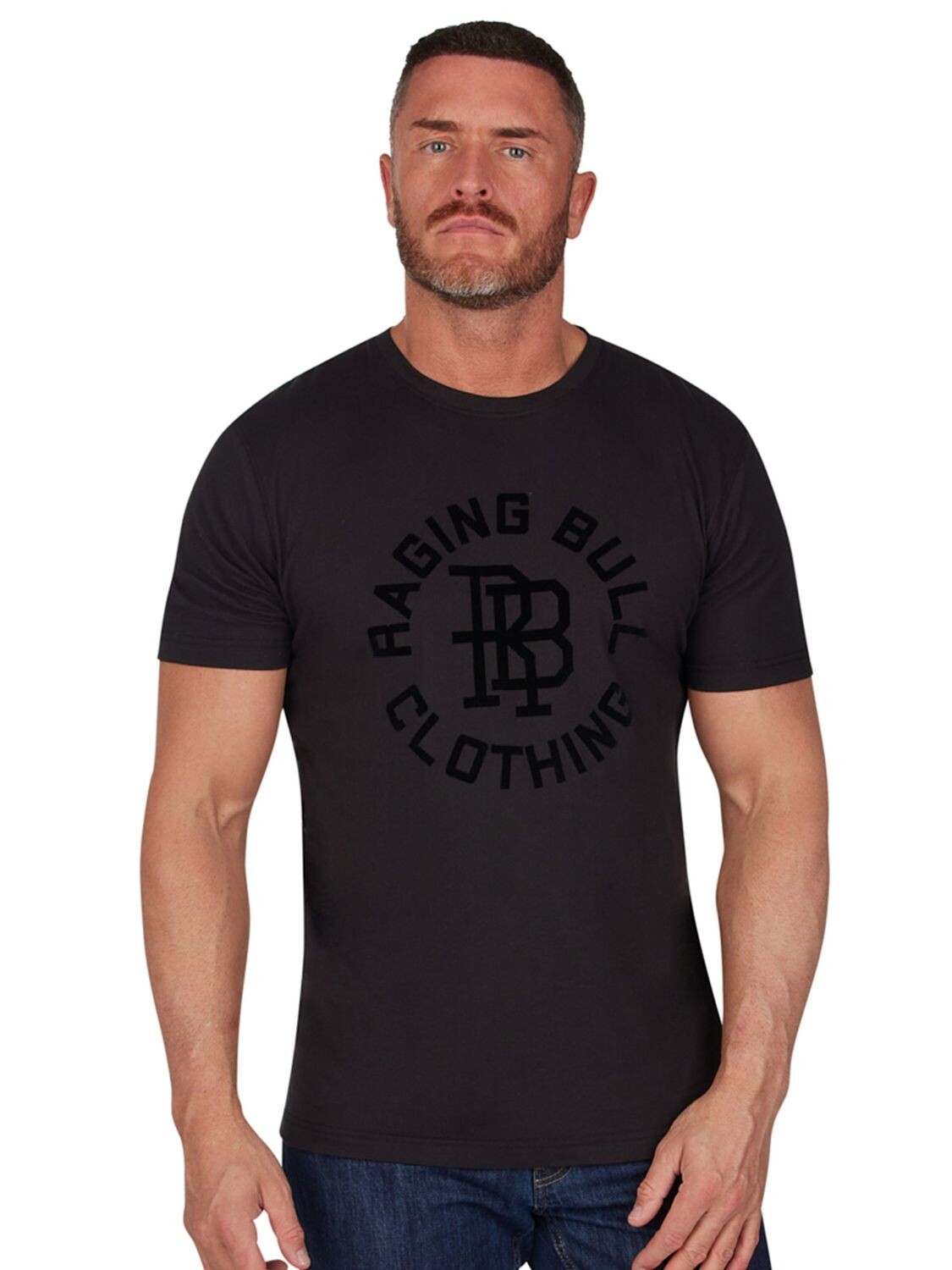 

Футболка с монограммой в тон Raging Bull, черный