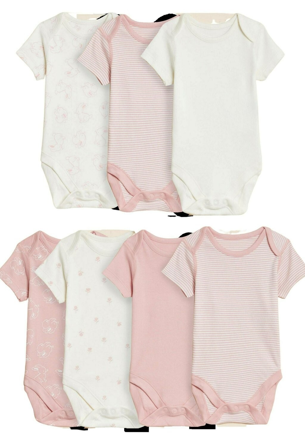 

Боди 7 Pack Body Set Marks & Spencer, цвет pink mix