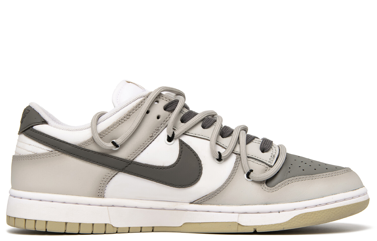 

Кроссовки Nike Dunk Skateboarding Shoes Men Low-top White/brown/yellow, цвет Linen