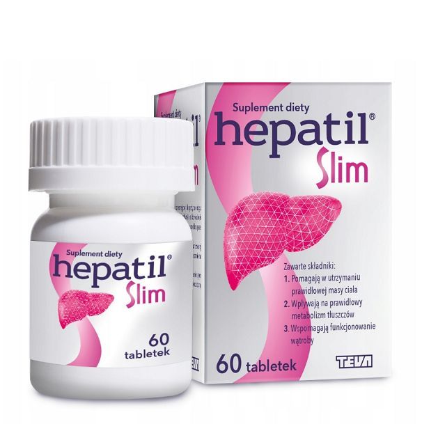 Препарат, поддерживающий функцию печени Hepatil Slim , 60 шт препарат поддерживающий функцию кишечника sfd maślan sodu 120 шт