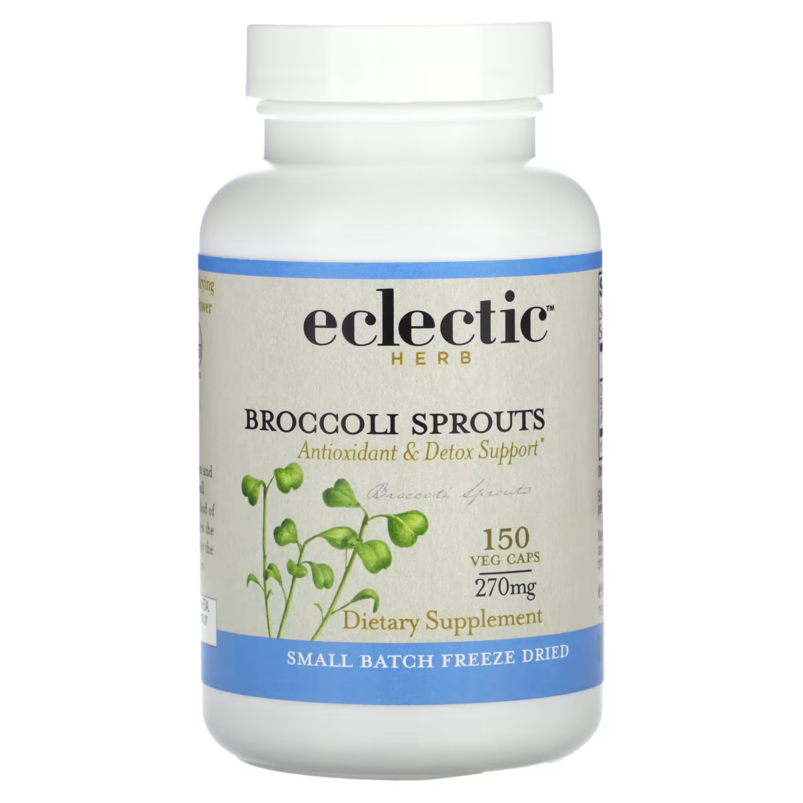 Eclectic Institute лиофилизированные ростки брокколи, 270 мг, 150 растительных капсул eclectic institute vita biotic 750 мг 150 капсул