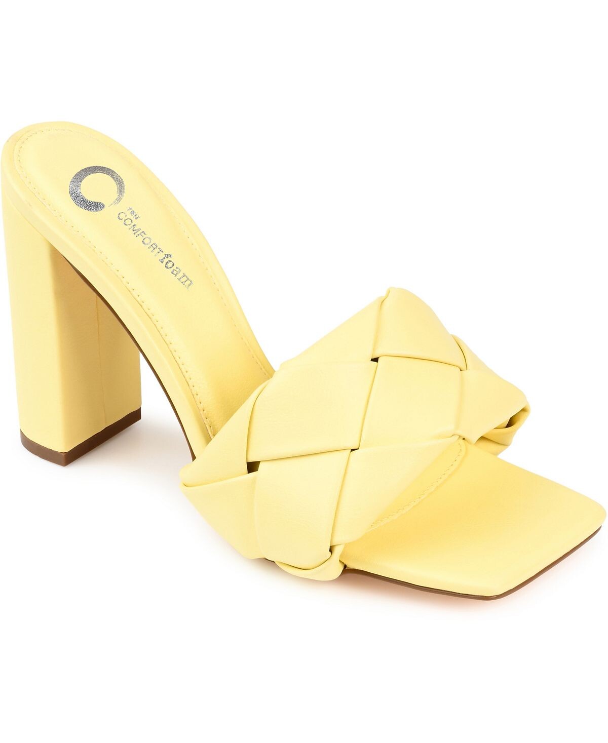 

Женские плетеные сандалии Maysie Journee Collection, желтый