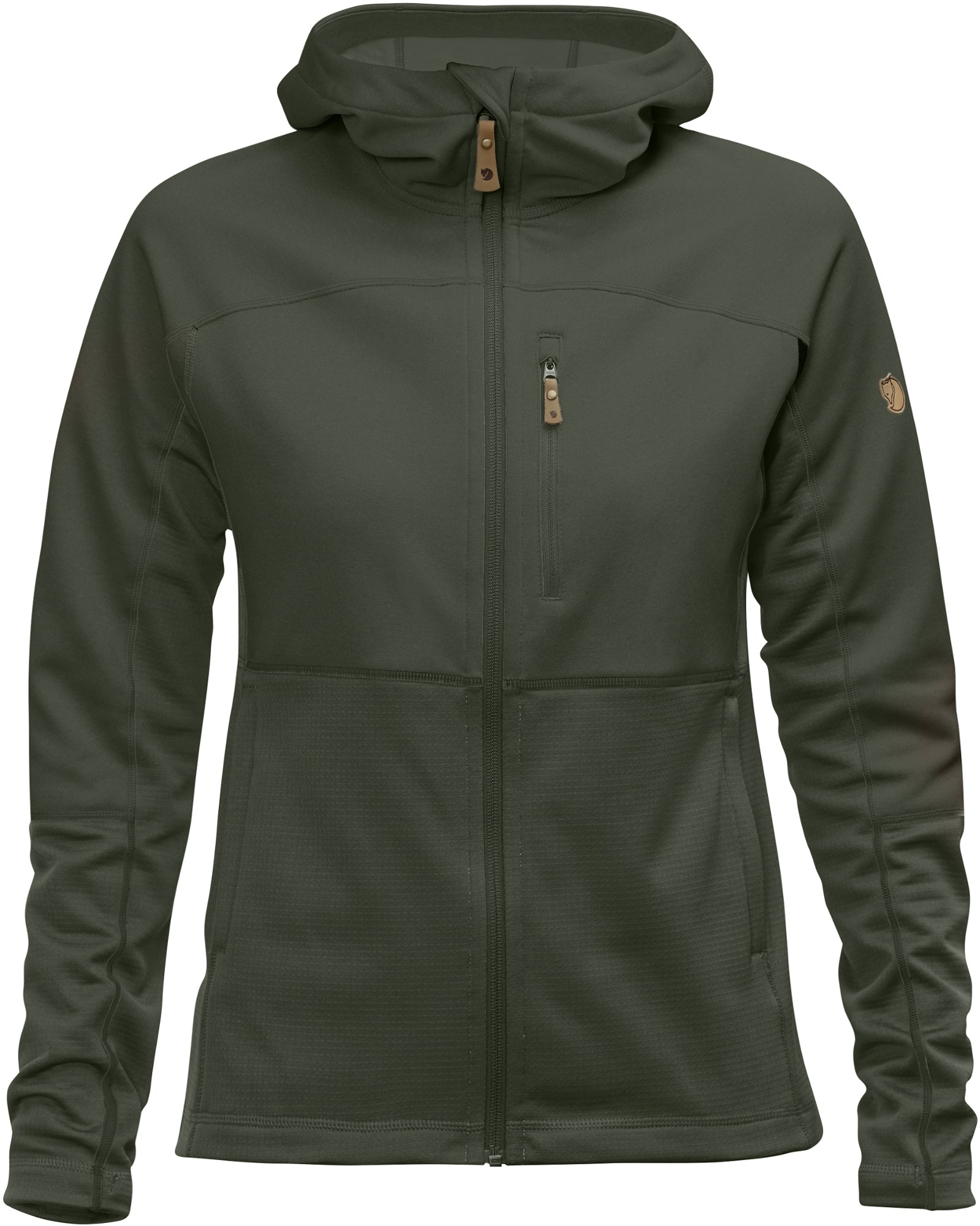 Флисовая куртка Abisko Trail — женская Fjallraven, зеленый куртка abisko midsummer мужская fjallraven хаки