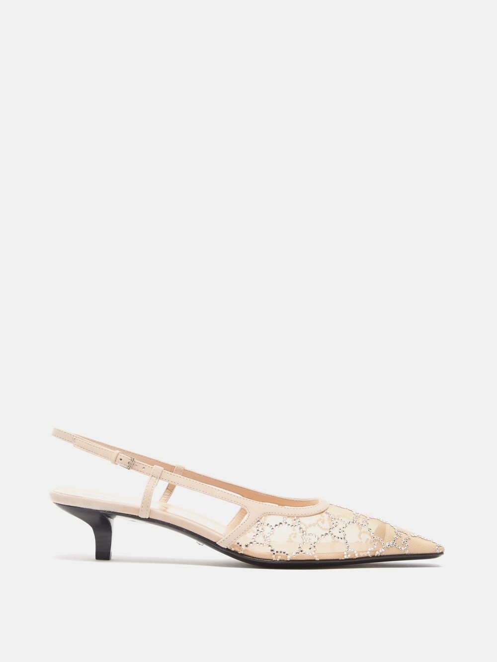 

Туфли demi 35, украшенные кристаллами Gucci, розовый