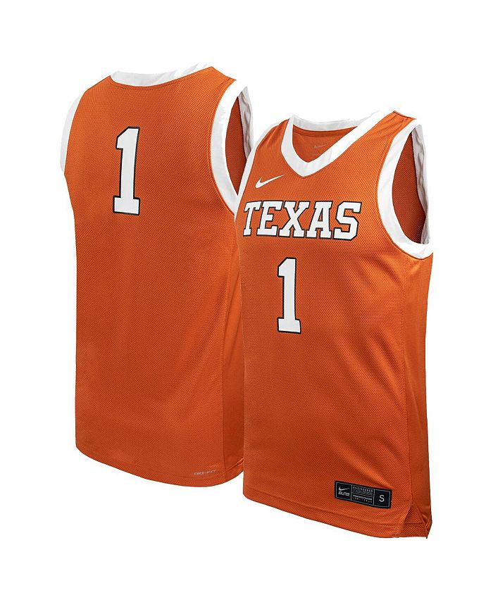 

Мужская и женская баскетбольная майка Texas Orange Texas Longhorns Replica Nike, оранжевый