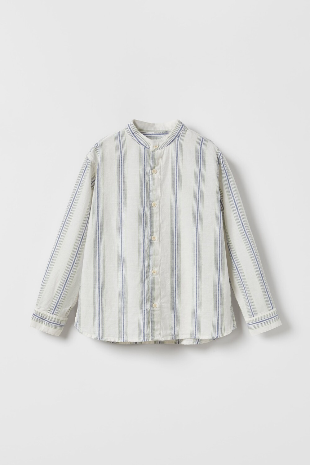 

Полосатая рубашка Zara, экрю