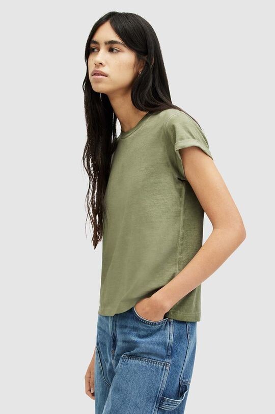 

АННА хлопковая футболка AllSaints, зеленый