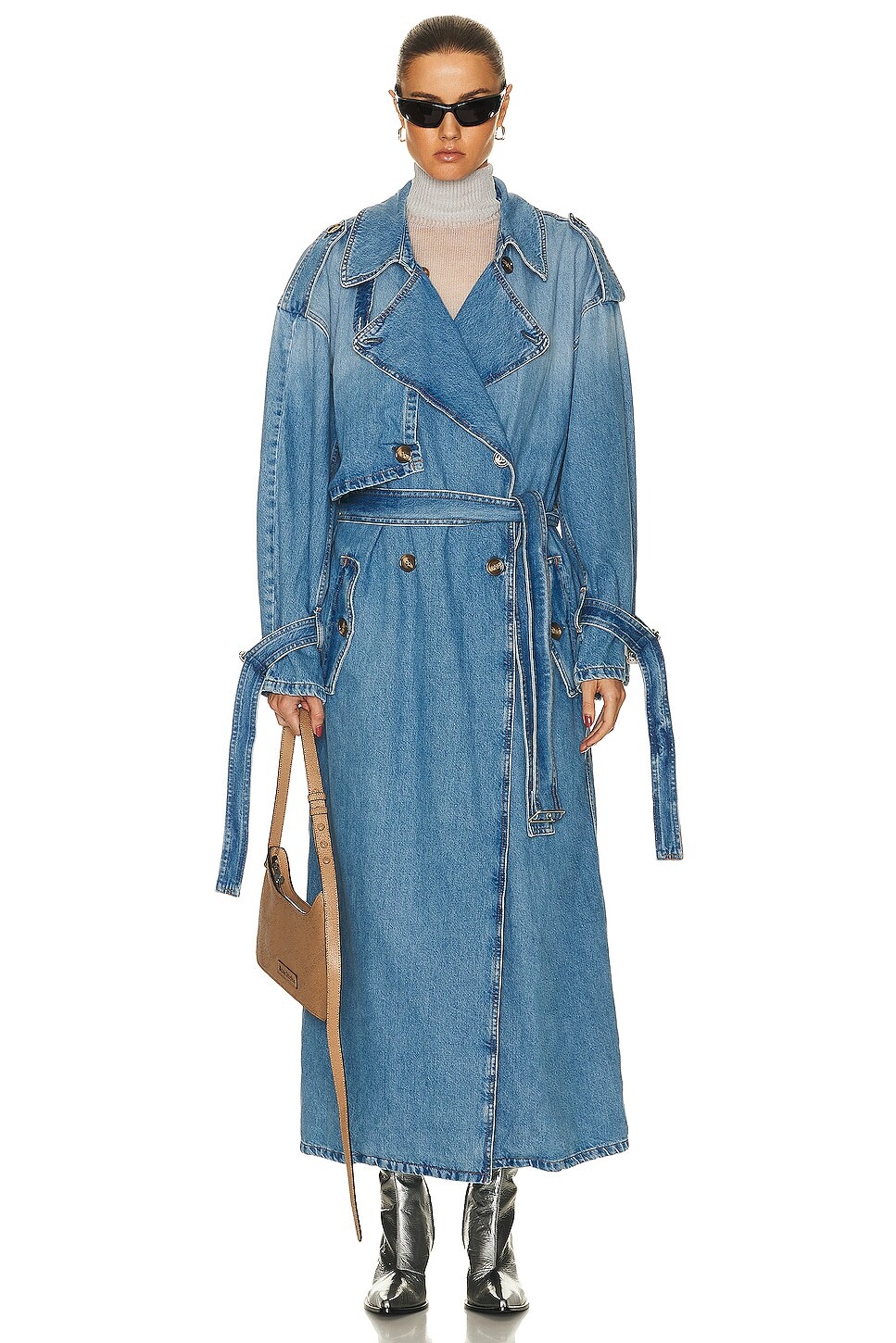 

Пальто Acne Studios Denim, цвет Light Blue