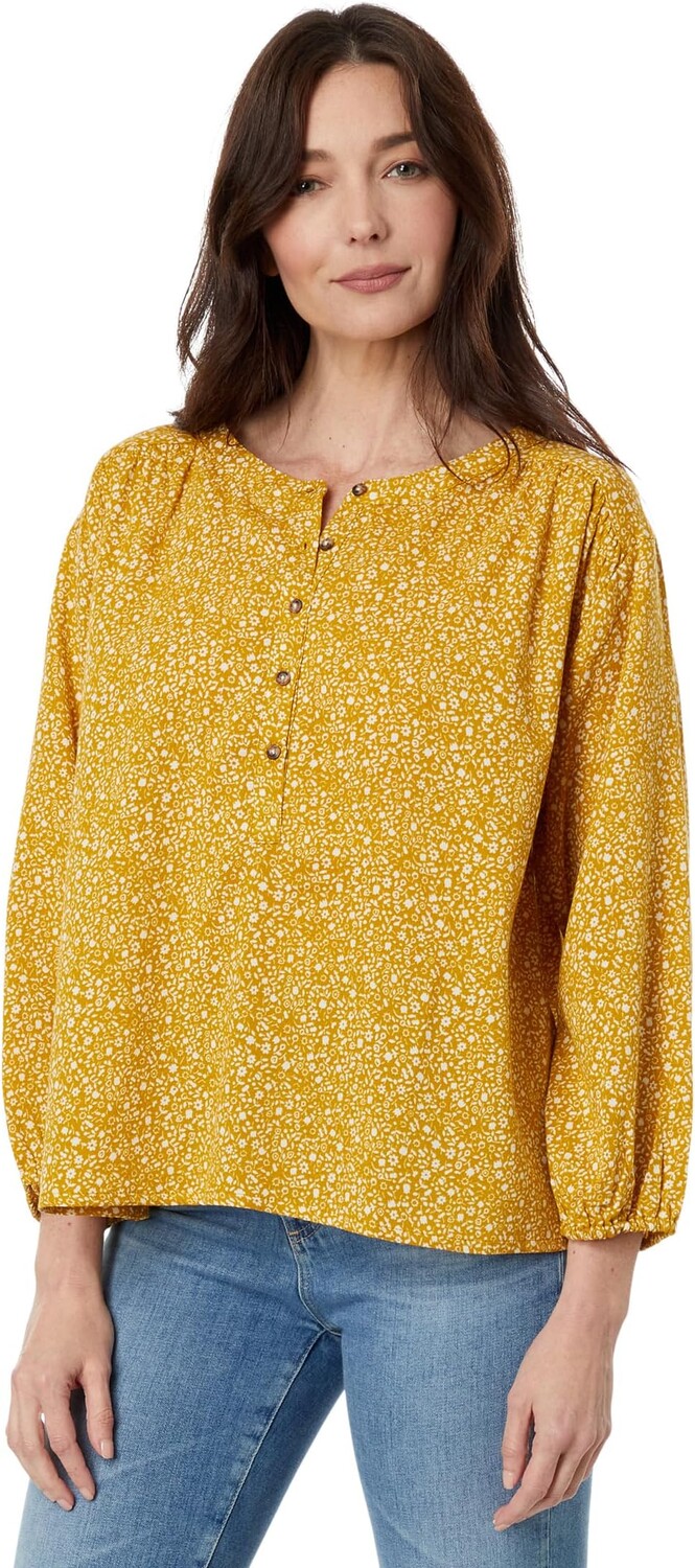 

Топ-крестьянка Manzana с длинными рукавами Toad&Co, цвет Pike Ditsy Print