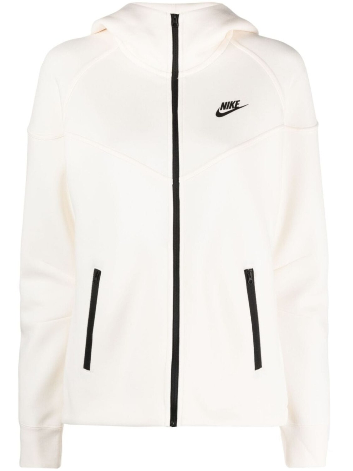 

Nike толстовка с капюшоном и логотипом на молнии, нейтральный цвет