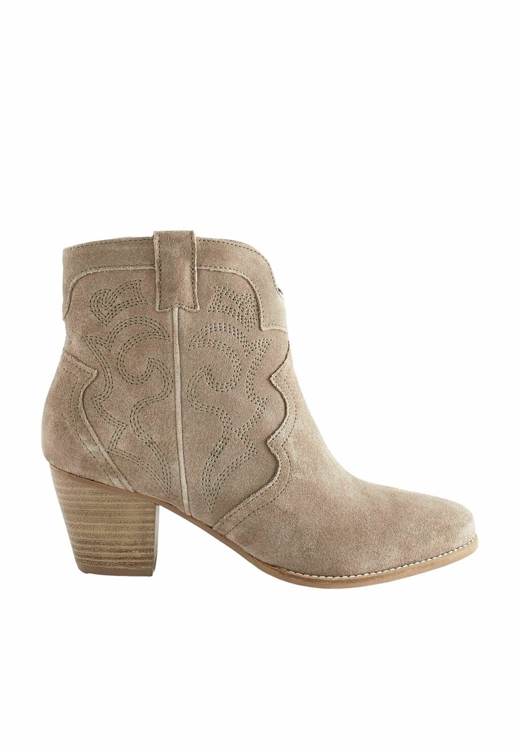 

Ковбойские/байкерские ботильоны FOREVER COMFORT STITCHED DETAIL WESTERN Next, цвет mink brown