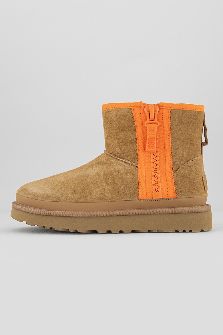 

Замшевые ботинки на молнии Ugg, коричневый