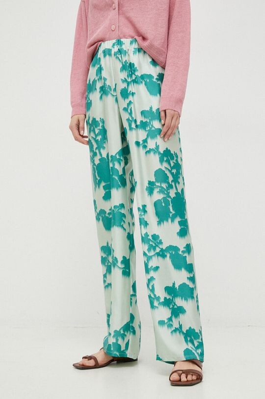 

Шелковые брюки Max Mara Leisure, зеленый