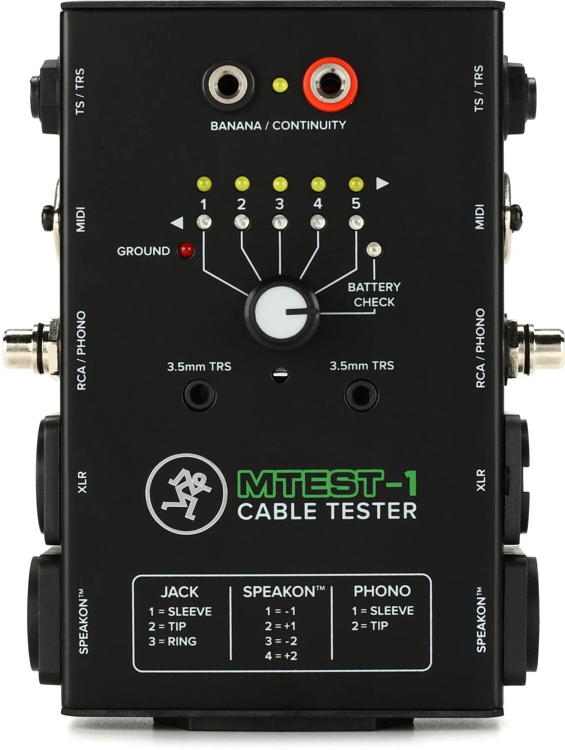 

Кабельный тестер Mackie MTest-1 7 в 1