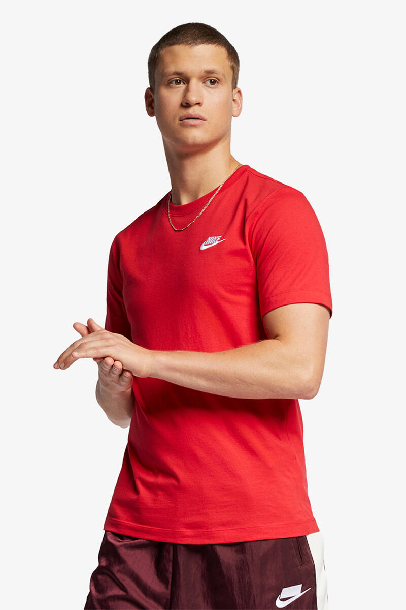 Футболка Nike Sportswear Club Nike, красный цена и фото