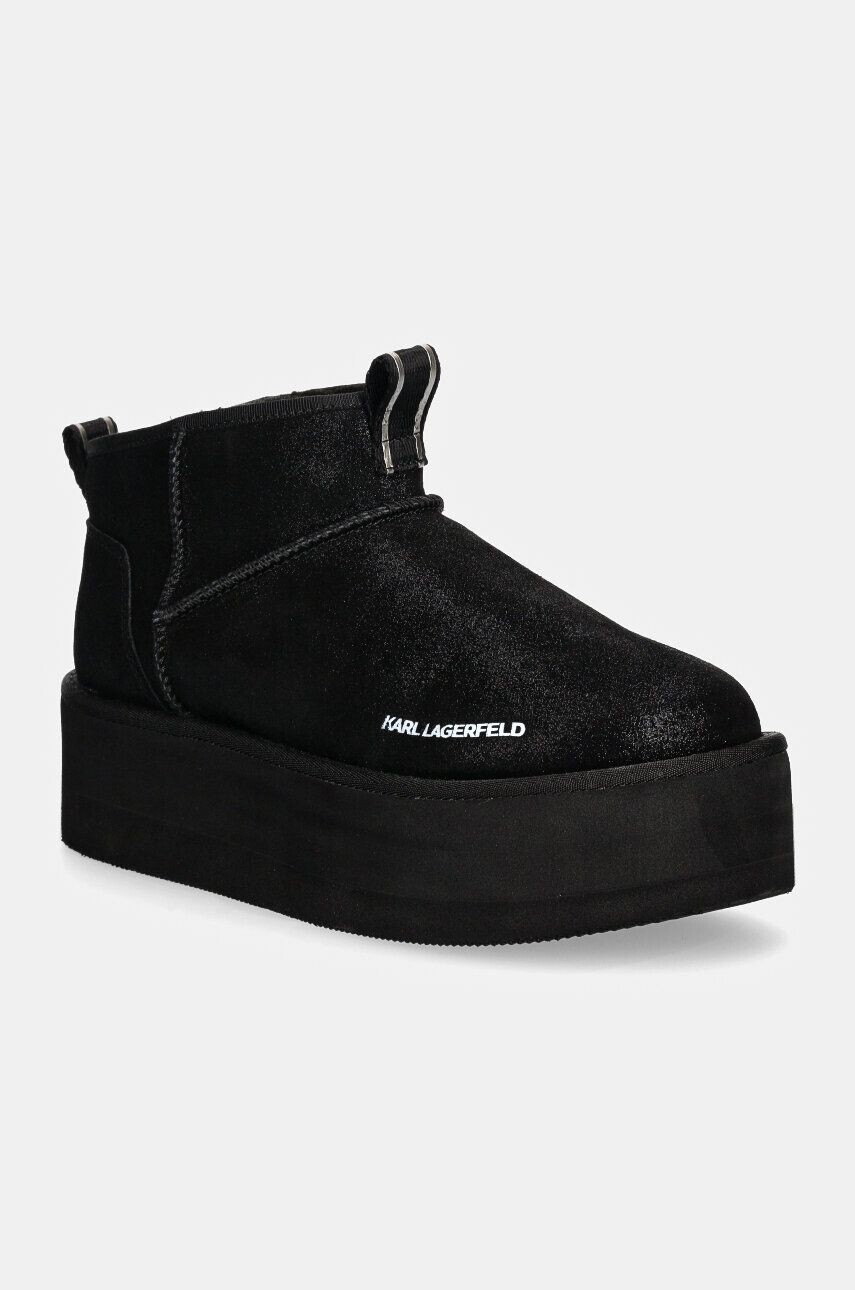 

Замшевые зимние ботинки Karl Lagerfeld THERMO, черный