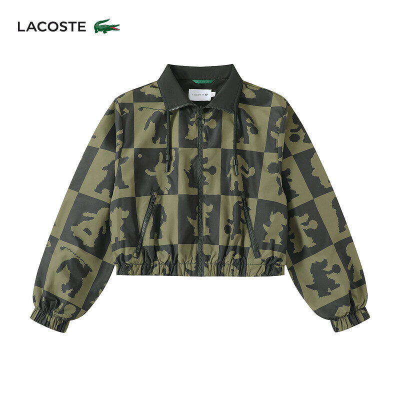 

Куртка женская Lacoste на молнии, черный / зеленый