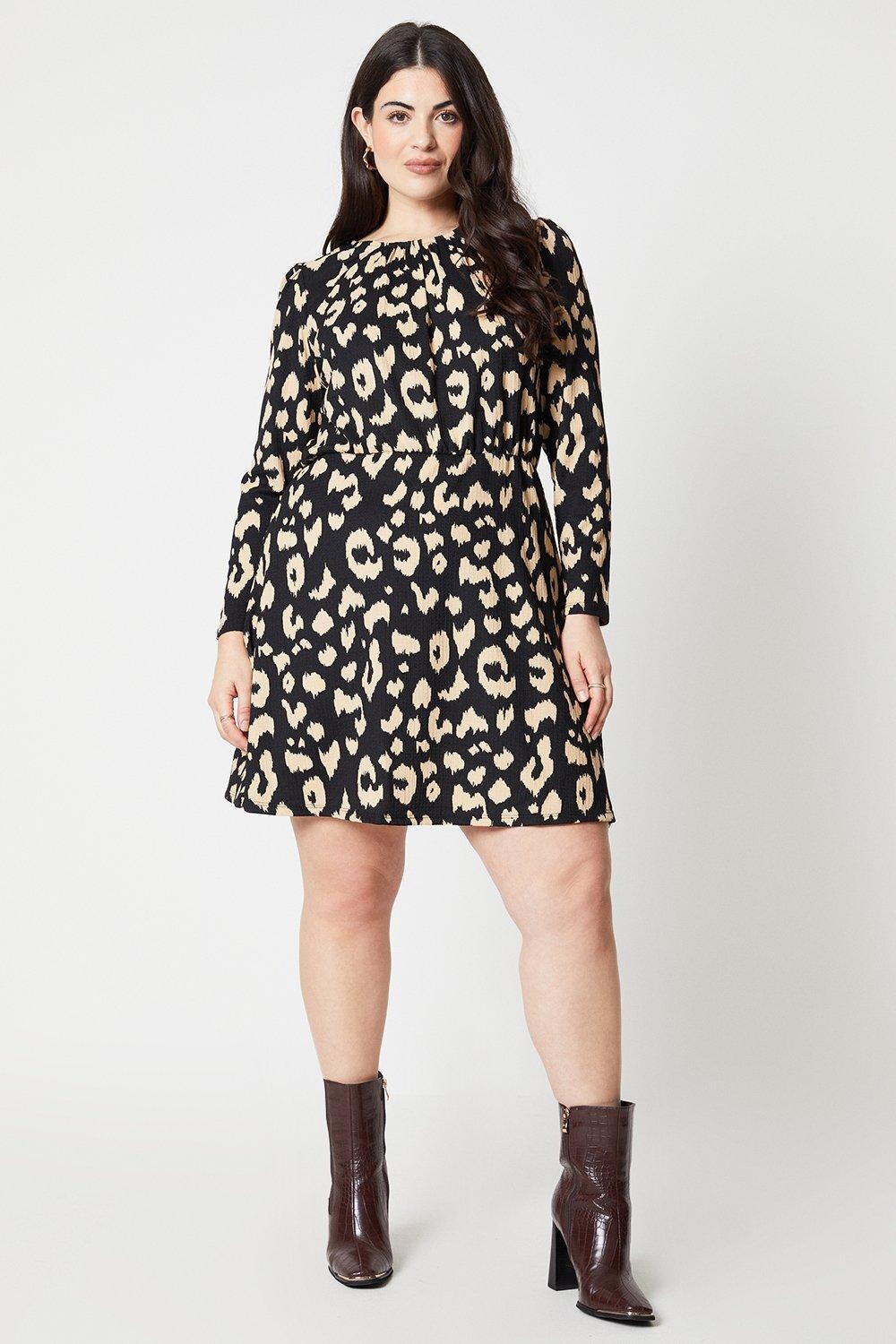 

Мини-платье Curve с длинными рукавами Dorothy Perkins, мультиколор