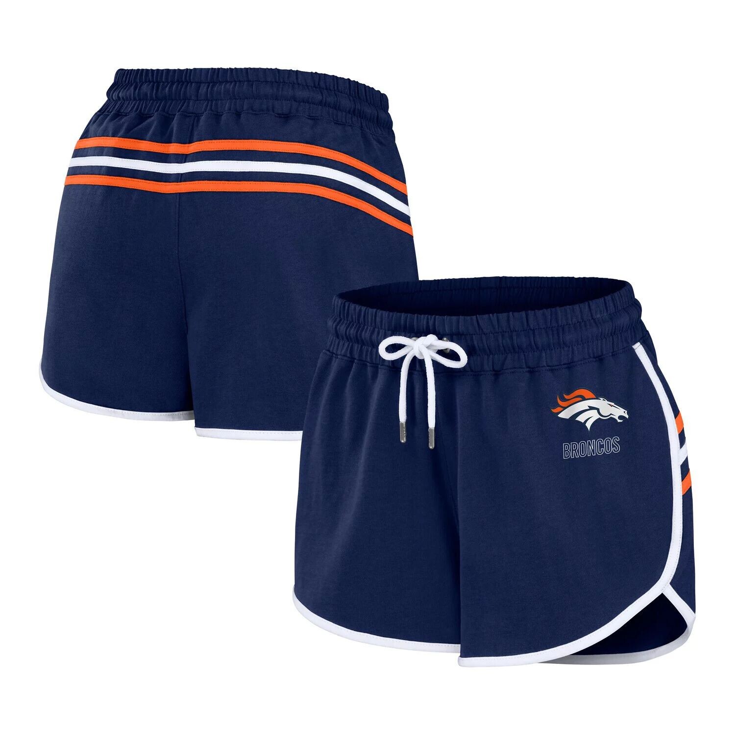 

Женская одежда от Erin Andrews Темно-синие шорты Denver Broncos Hem