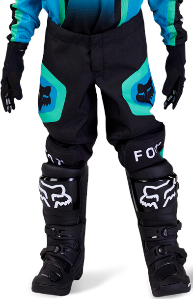 Детские брюки для мотокросса 180 Ballast FOX, черный/зеленый