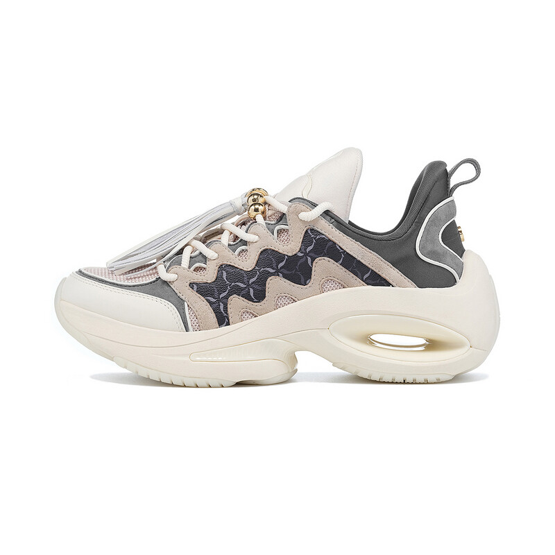 

Кроссовки LI-NING 1990 Heart Dance Chunky Sneakers Women's Low-top Pale Ancient Yellow/haze Gray/moonlight Gray, желтый