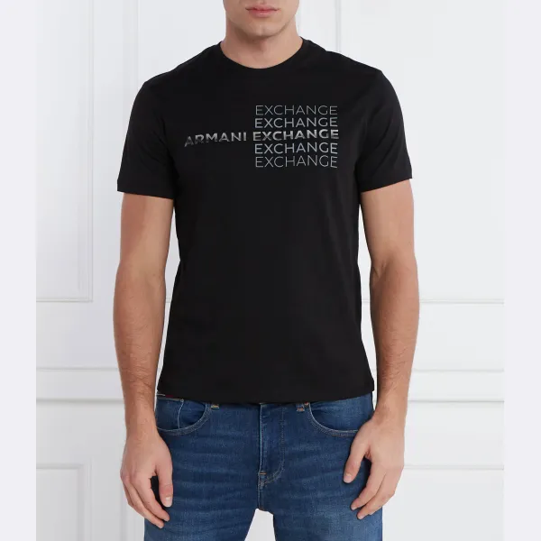 

Футболка стандартного кроя Armani Exchange, черный