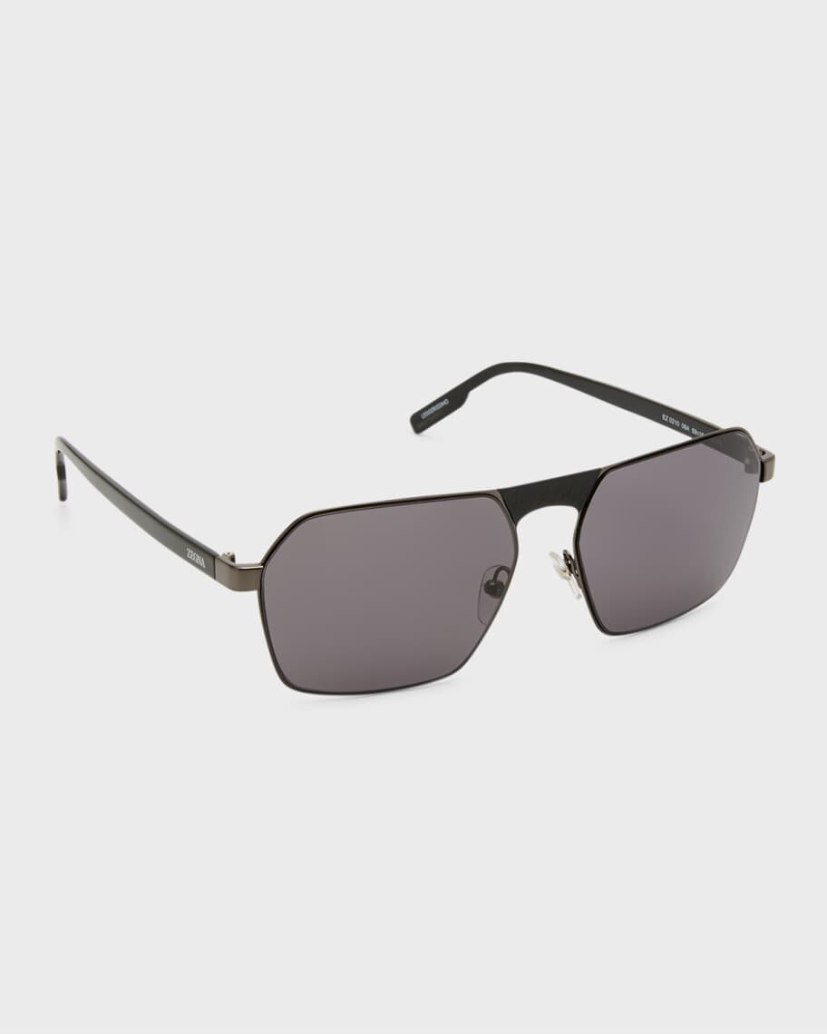 

Мужские солнцезащитные очки Navigator из металла ZEGNA