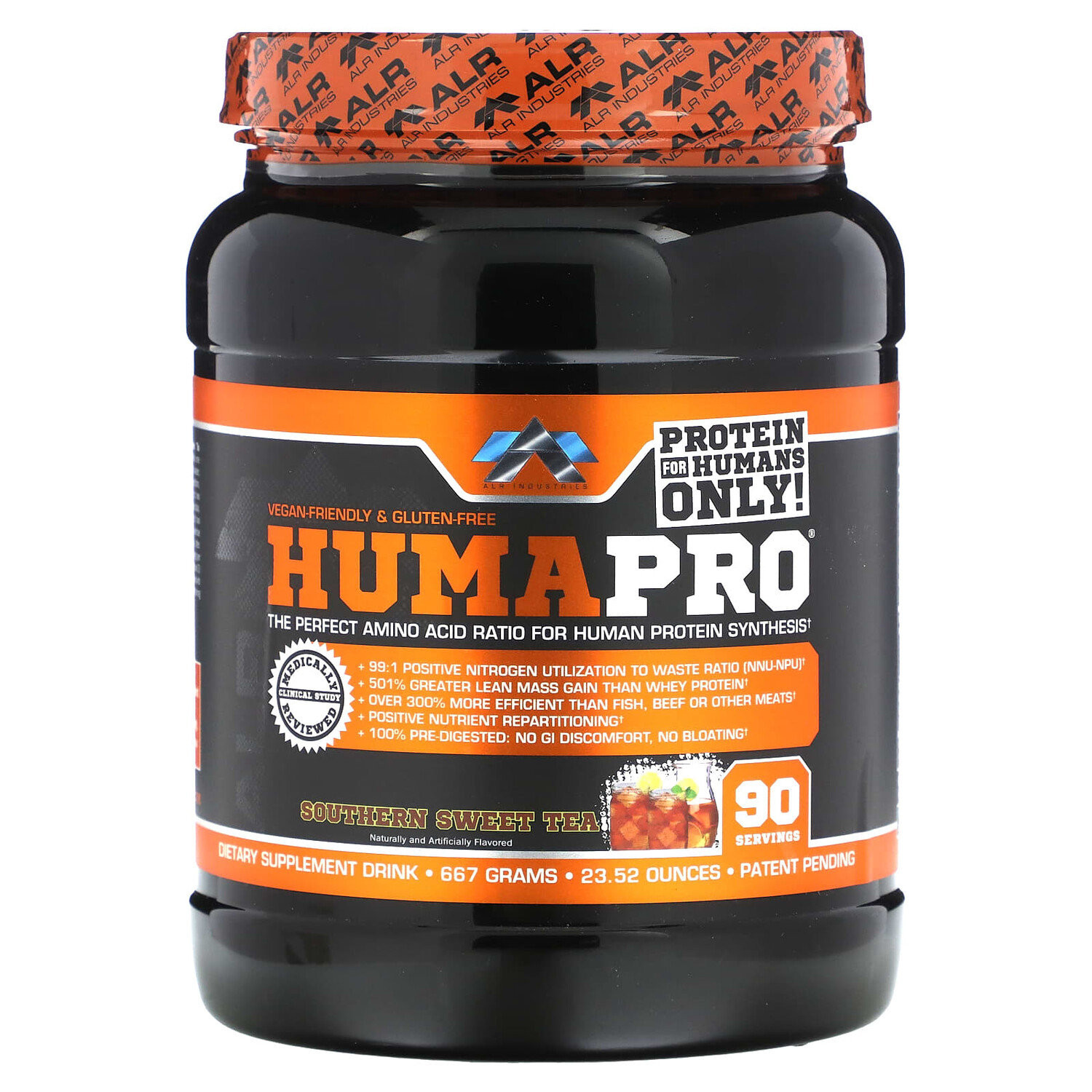 

HumaPro, южный сладкий чай, 667 г (23,52 унции), ALR Industries