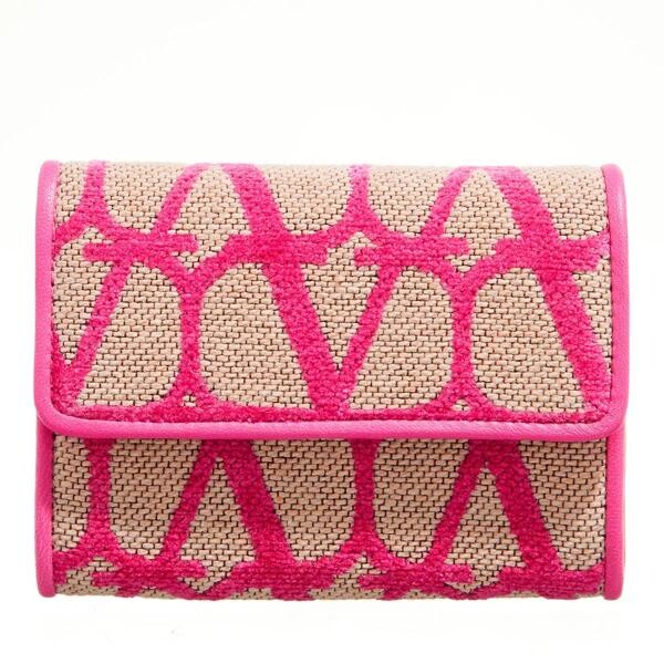 

Кошелек card holder sculpture natural/pink Valentino Garavani, бежевый