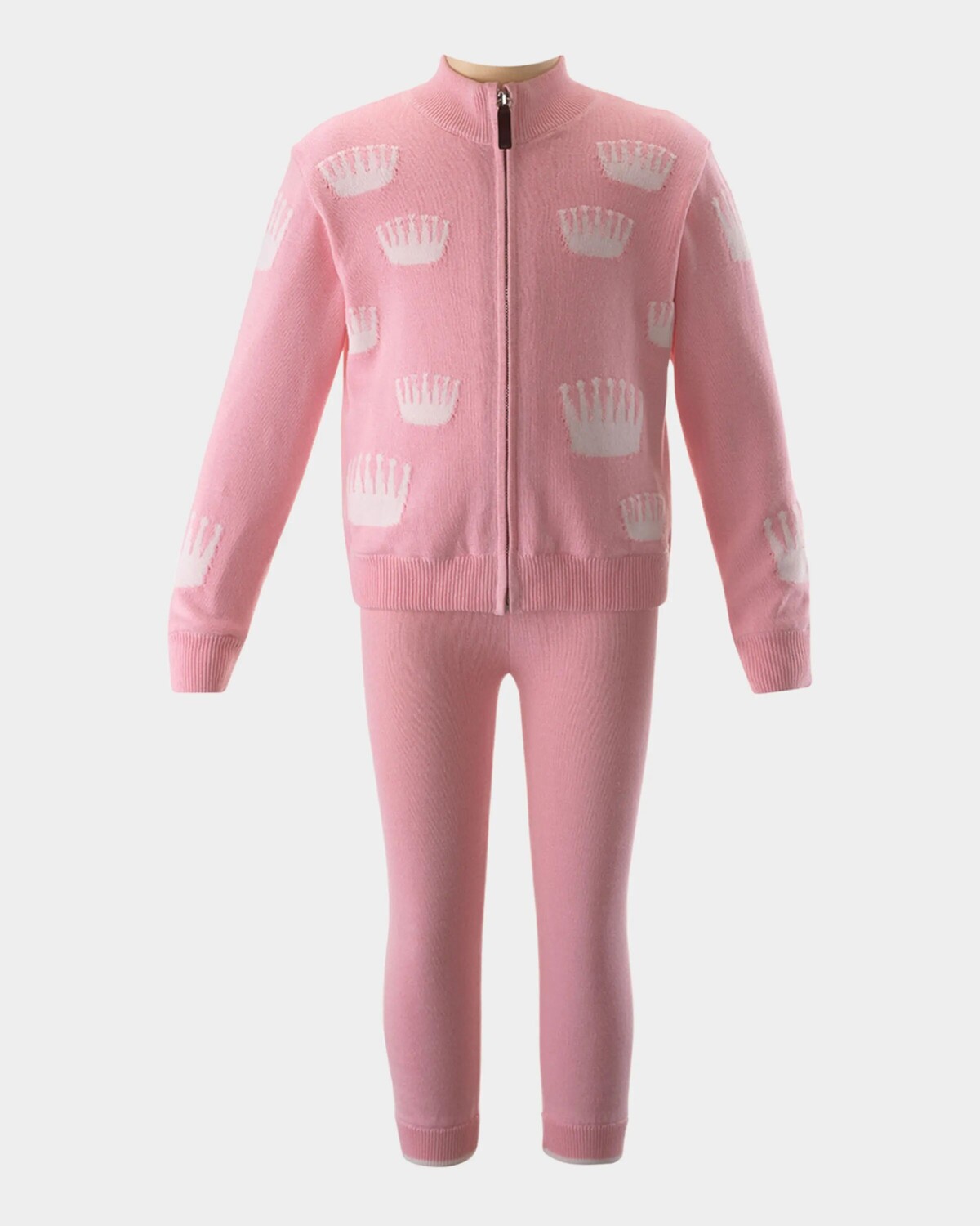 

Набор из двух предметов Girl's Crown Intarsia, размер 2–10 Rachel Riley, розовый