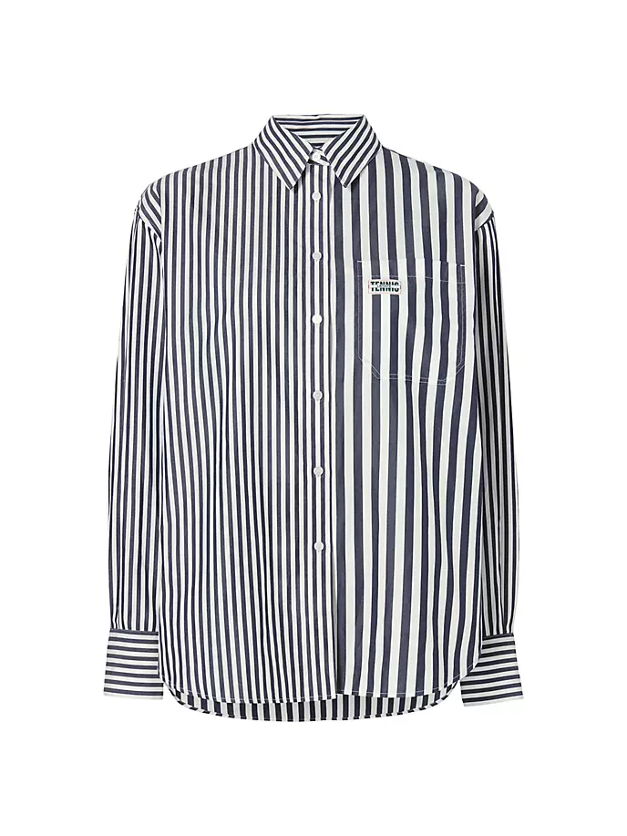 

Рубашка из поплина в полоску Lacoste X Bandier, белый