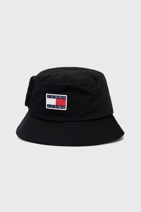 

Хлопчатобумажная шапка Tommy Jeans, черный