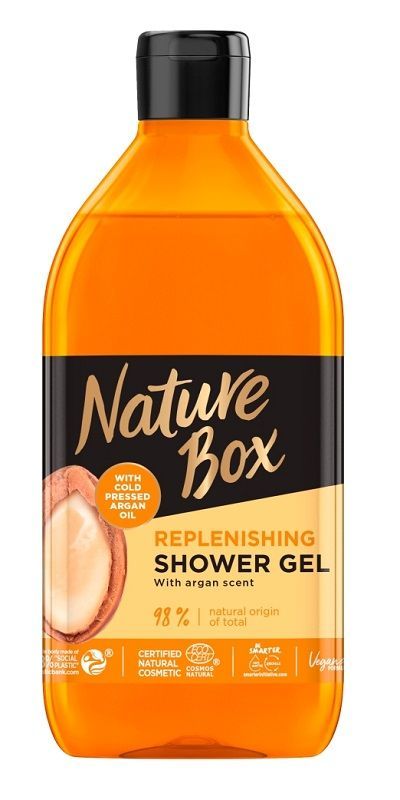 Nature Box Argan гель для душа, 385 ml nature box men walnut oil 3in1 шампунь 385 ml