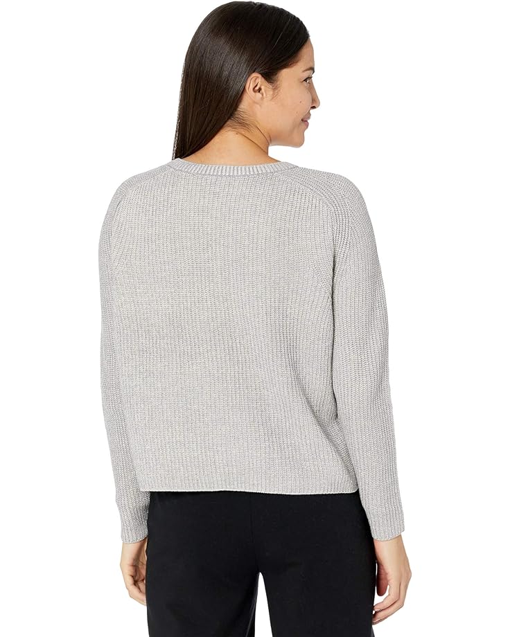 

Свитер Eileen Fisher Peruvian Organic Cotton Tencel Crew Neck Top, цвет Smoke