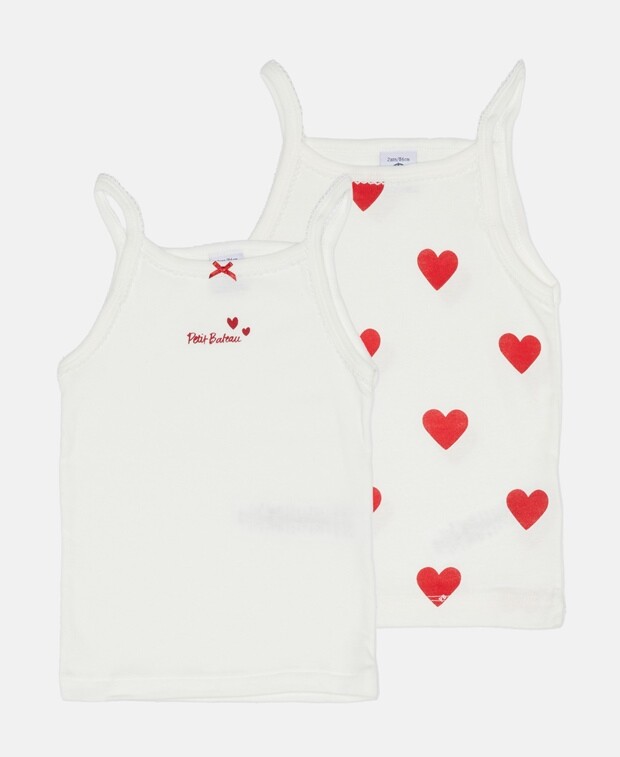 

Майка, комплект из 2 шт. Petit Bateau, белый