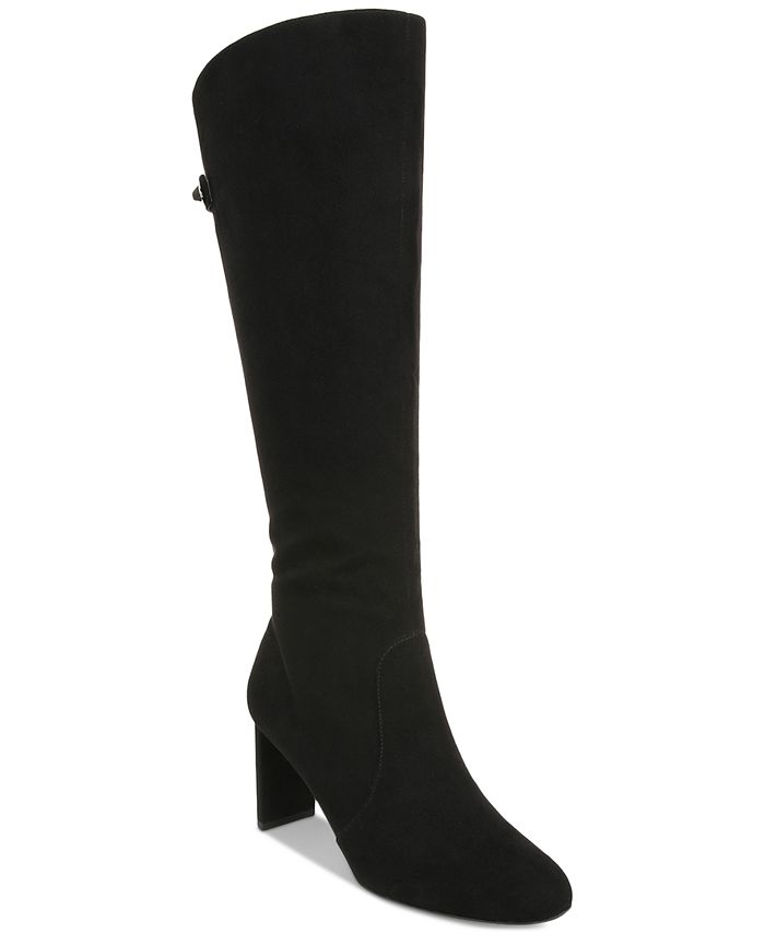 Женские классические ботинки Adelayde до колена на тонком блочном каблуке Alfani, черный