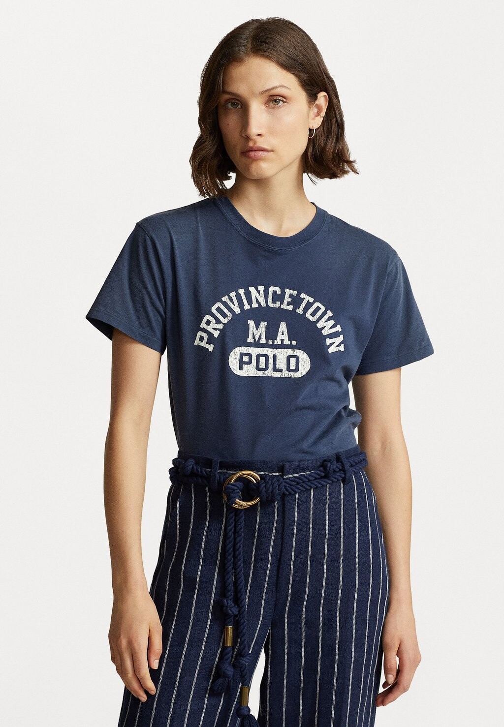 

Футболка с принтом Polo Ralph Lauren, Серый