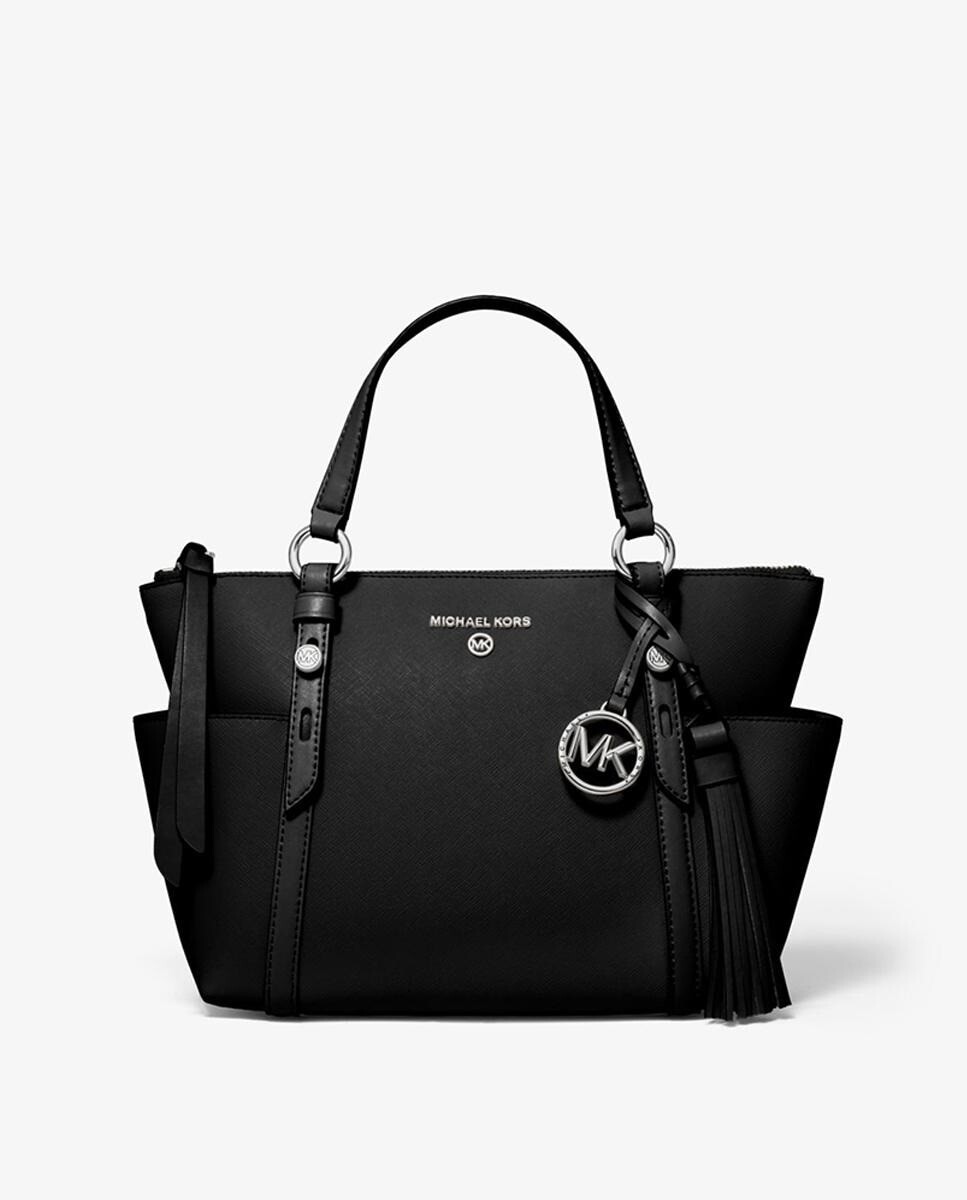 

Кожаная сумка-тоут Michael Michael Kors Nomad с ремнем через плечо Michael Michael Kors, черный