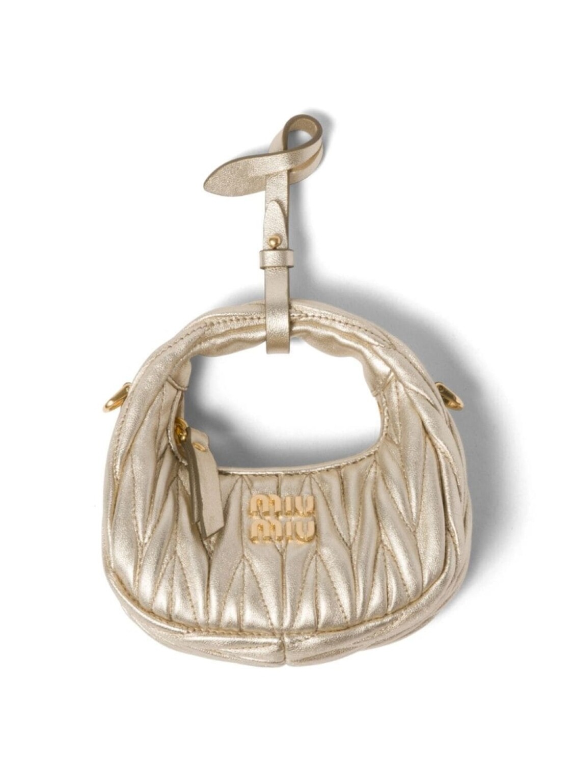 

Miu Miu mini Wander matelassé shoulder bag, нейтральный цвет