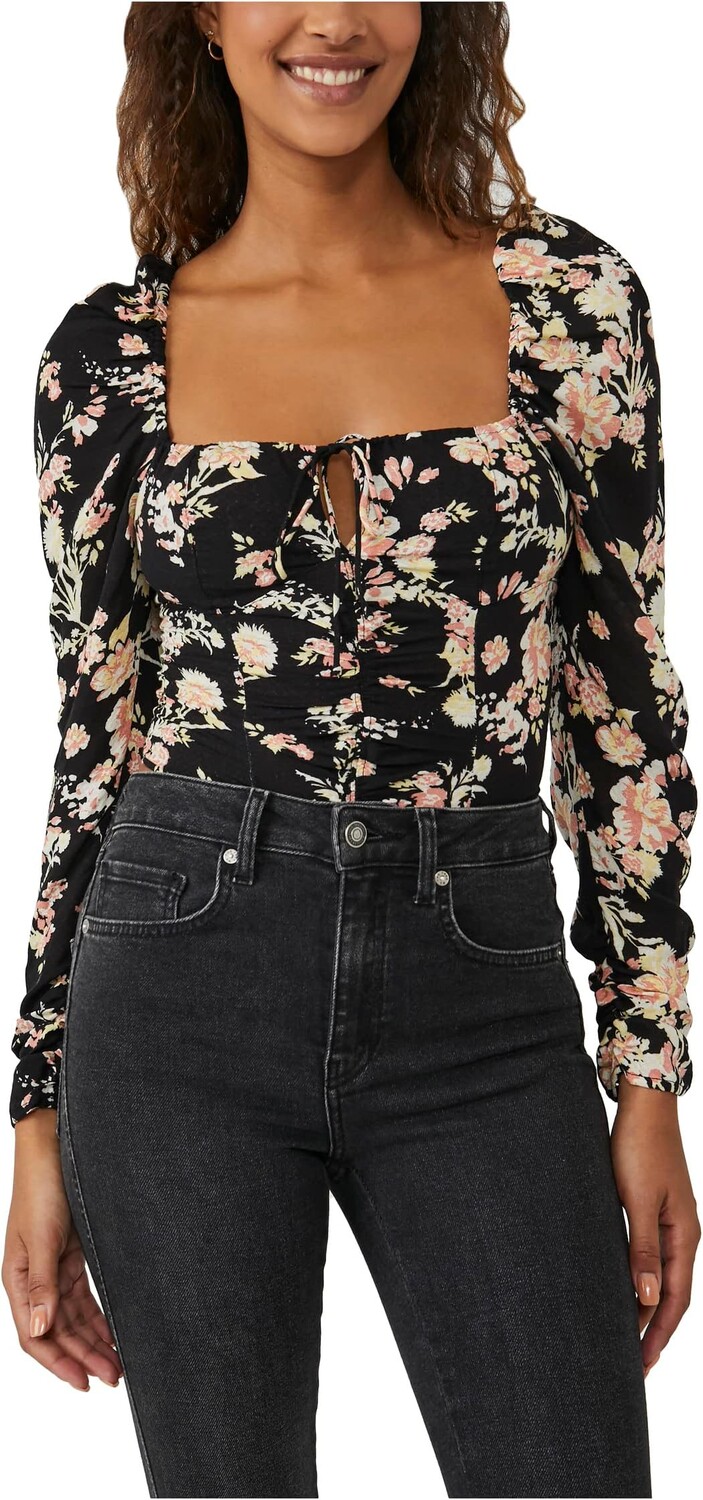 

Топ Хилари с принтом Free People, цвет Black Combo