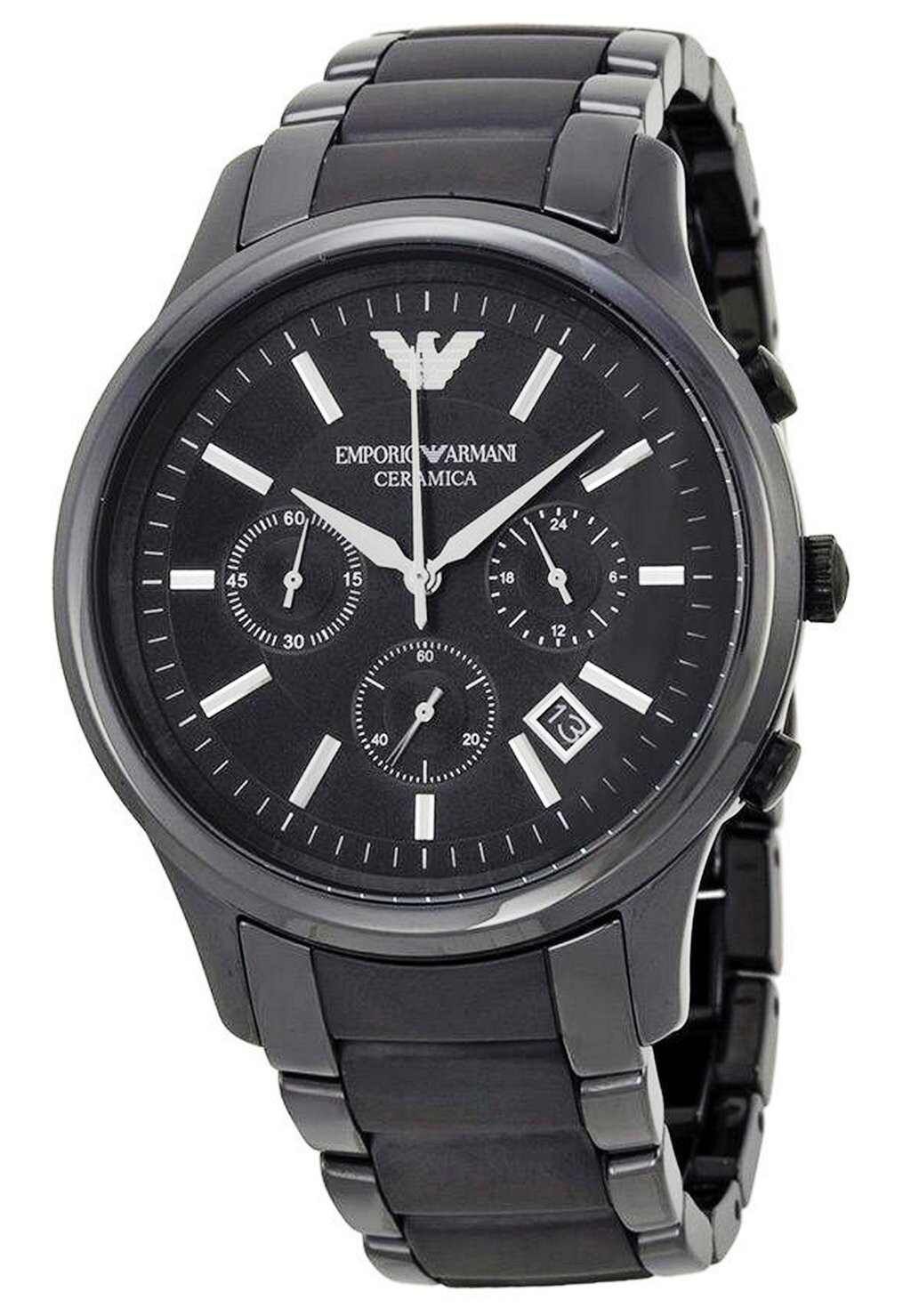 

Часы-хронограф CERAMICA Emporio Armani, черный
