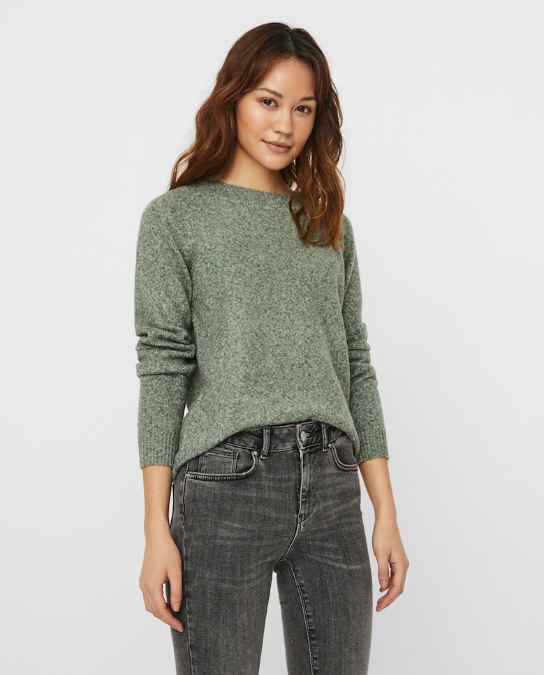 

Базовый женский свитер с длинным рукавом Vero Moda, светло-зеленый