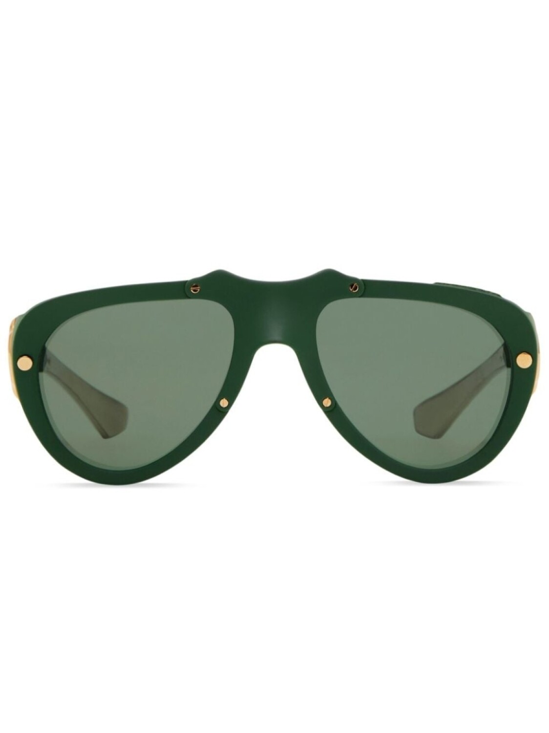 

Burberry Eyewear солнцезащитные очки Shield Mask, зеленый
