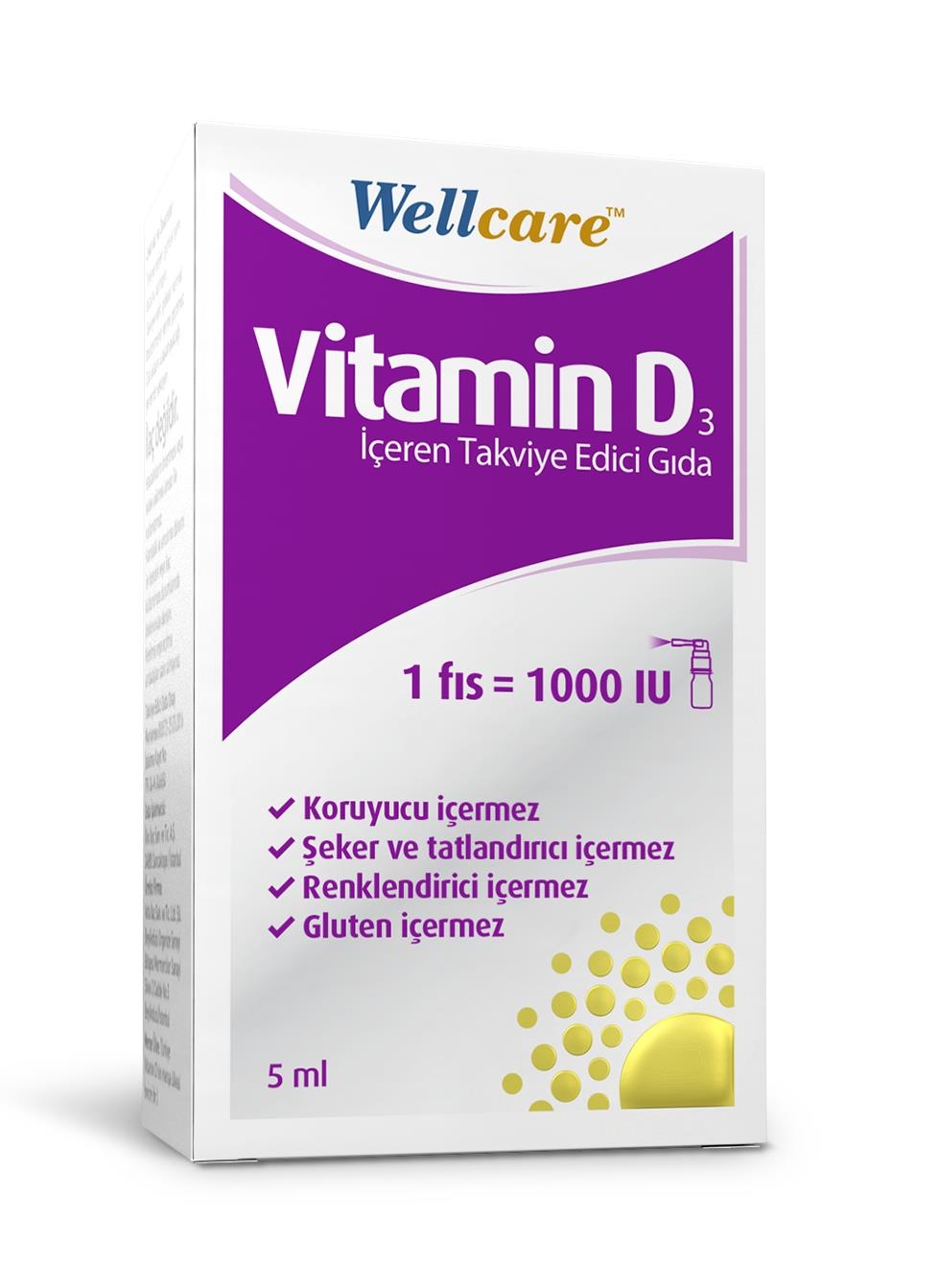 Wellcare Витамин D3 1000 МЕ 5 мл Спрей